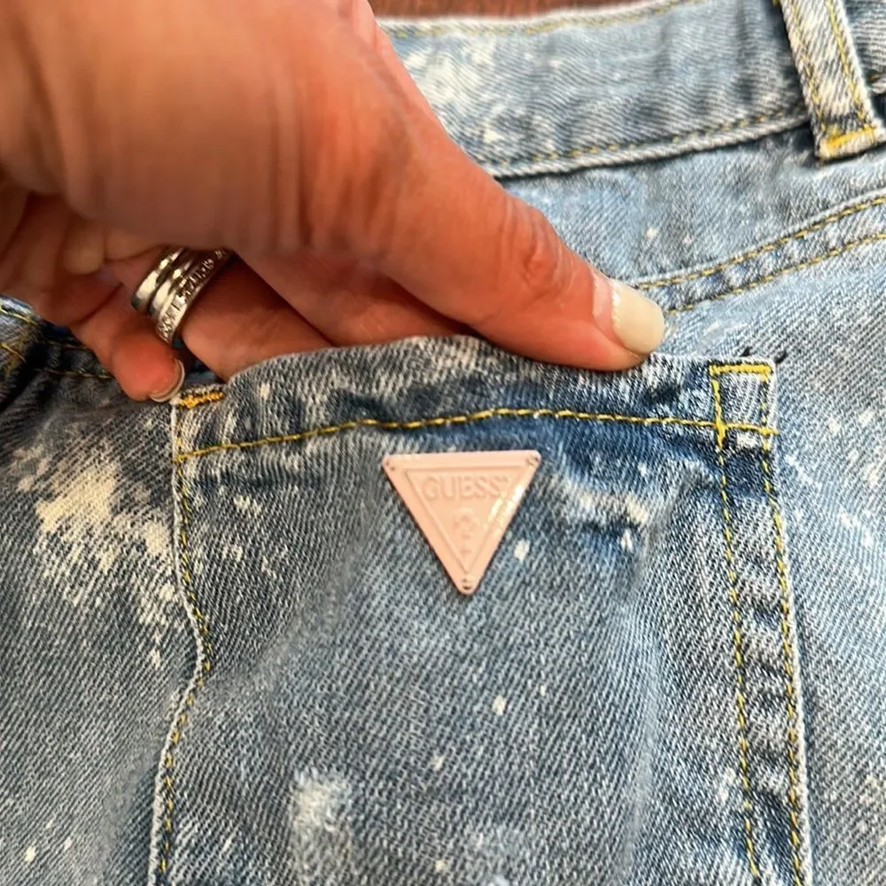 Guess sparkle denim skirt